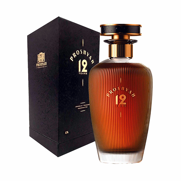 detail Brandy 12 rokov 0,5L 40% PROSHYAN