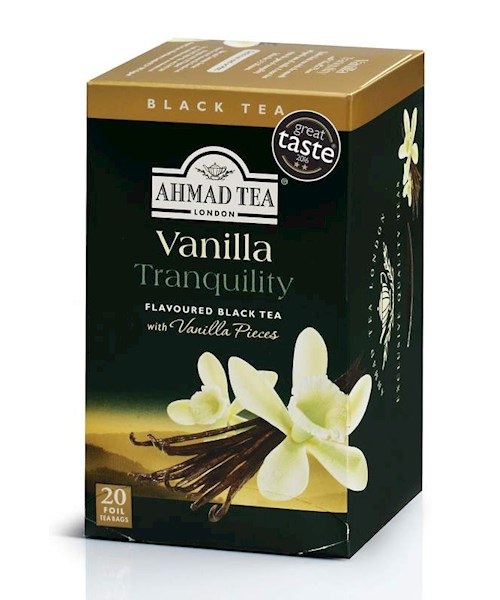 detail Čierny čaj s príchuťou vanilky 40g 20*2 Ahmad Tea