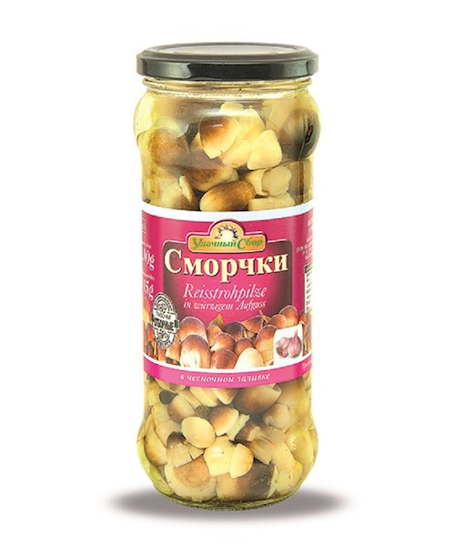 detail Smrčky v cesnakovom náleve 315 g U.Z.