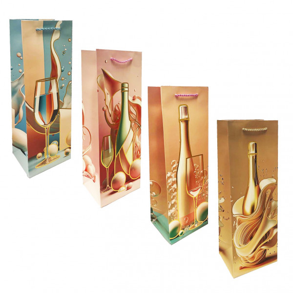 detail Darčeková taška na fľašu „Špliechanec šampanského“ 36×13cm
