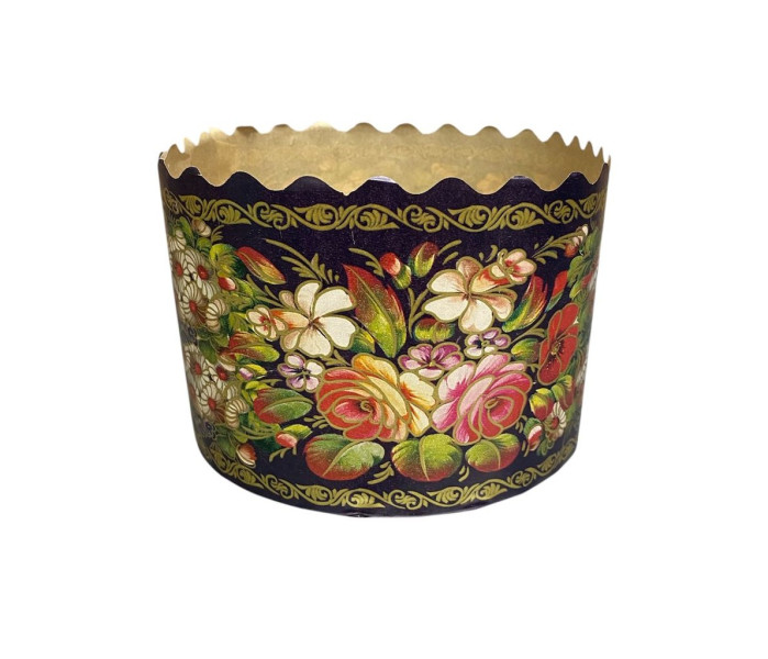 detail Forma na veľkonočný koláč (kulič) 134×95 mm, 600 g