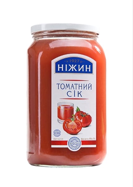 detail Paradajková šťava so soľou 920 ml Nežin