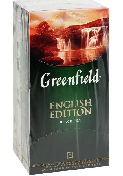 detail Čierny čaj Greenfield 25*2g English Edition