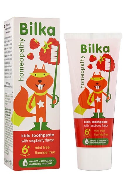 detail Detská zubná pasta Malina 50 ml Bilkadent
