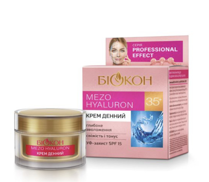 detail Denný krém na tvár Professional Effect Mezo Hyaluron 35+ 50 ml Biokon