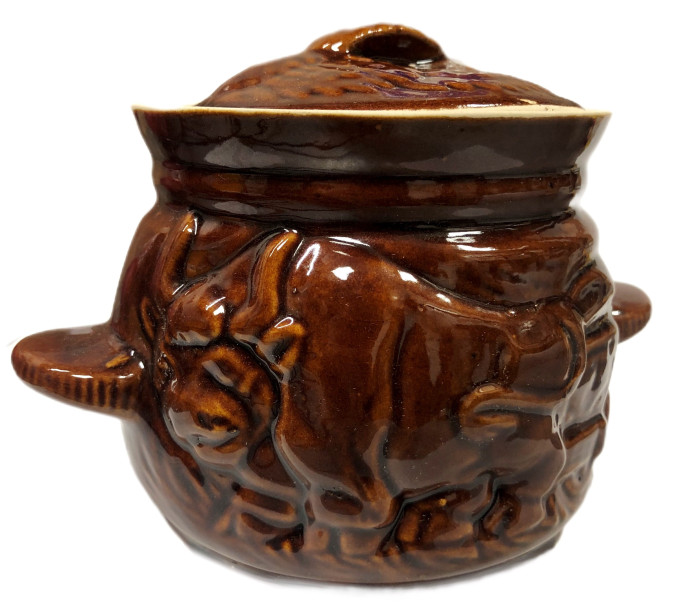 detail Keramický hrnec býk 650ml