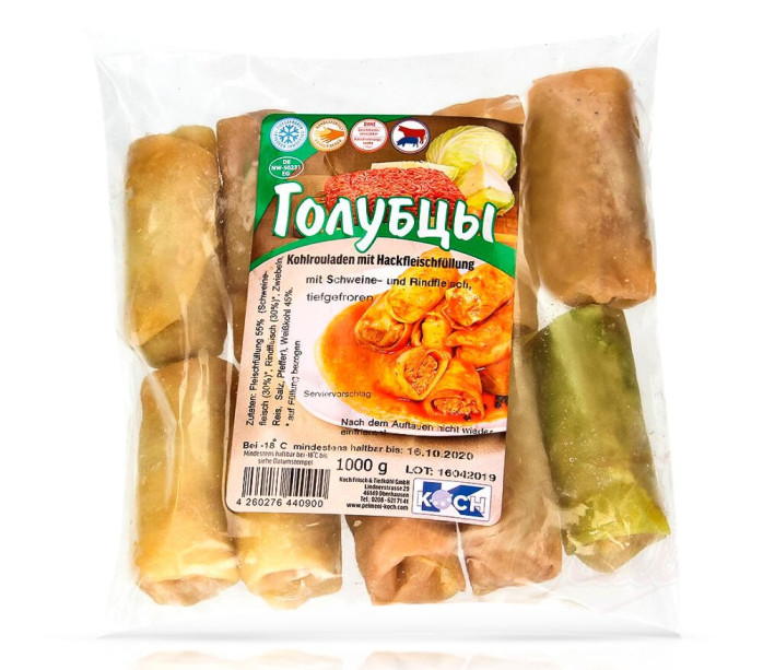detail Kapustové závitky plnené mletým hov. a brav. mäsom 1000g