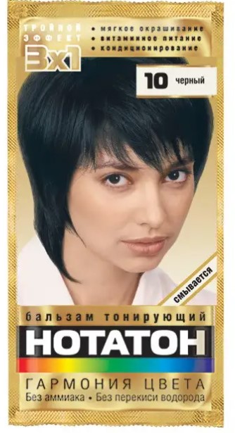 detail Tónovací balzam na vlasy 30ml NOTATON 10 Čierny