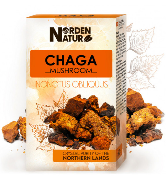 detail Čaj Chaga 100% 50g NORDEN NATUR