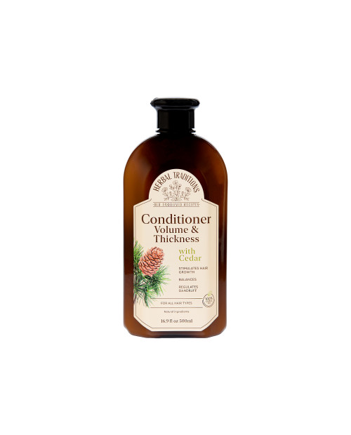 detail Kondicionér na vlasy s céderom pre objem a silu 500 ml Herbal Traditions