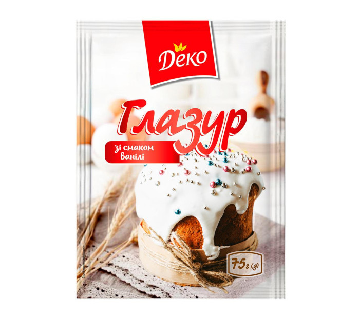 detail Cukrová poleva s vanilkovou príchuťou 75 g Deko