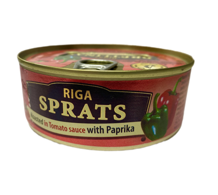 detail Kilka v paradajkovej omacce s paprikou 240g Brivais Vilnis