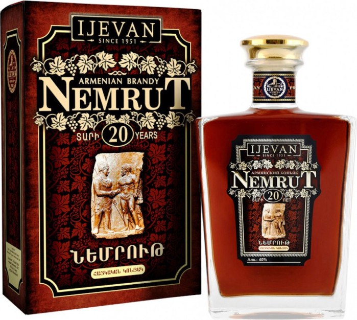 detail Brandy Nemrut 20 rokov 0,5L 40% IJEVAN 