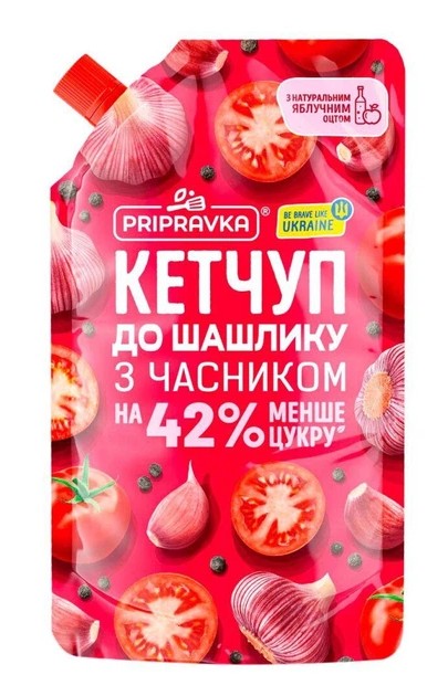 detail Kečup na šašlík s cesnakom 250g Pripravka