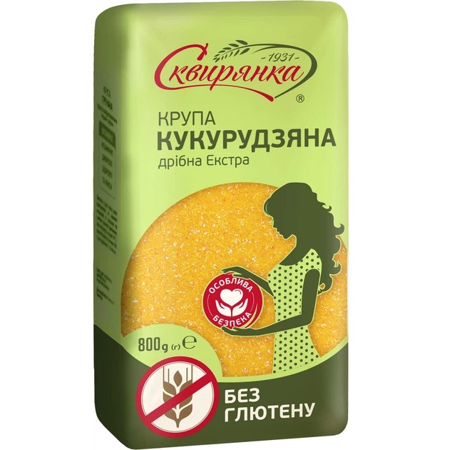 detail Kukuričná krupica jemná bez lepku 800 g Skvirjanka 