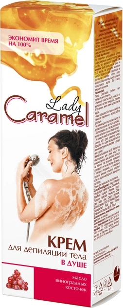 detail Telový depilačný krém 100ml Lady Caramel