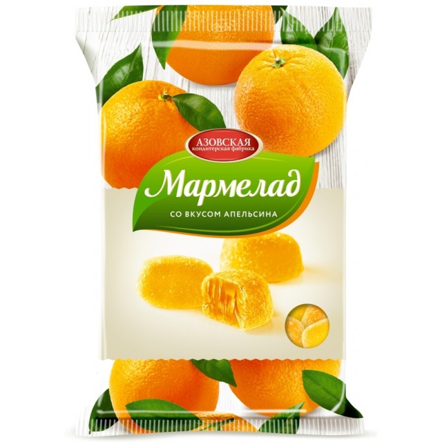 detail Marmeláda s pomerančovou příchutí 300g Azovskaja