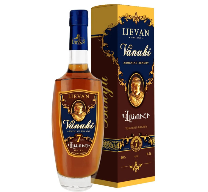 detail Brandy IJEVAN Vanuhi 7 rokov, 0,5 L