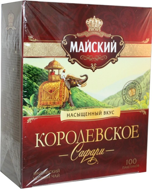 detail Čaj černý Mayskij SAFARI 100*2g