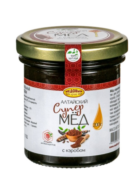 detail Super Med Altajský s karobom 200g MK