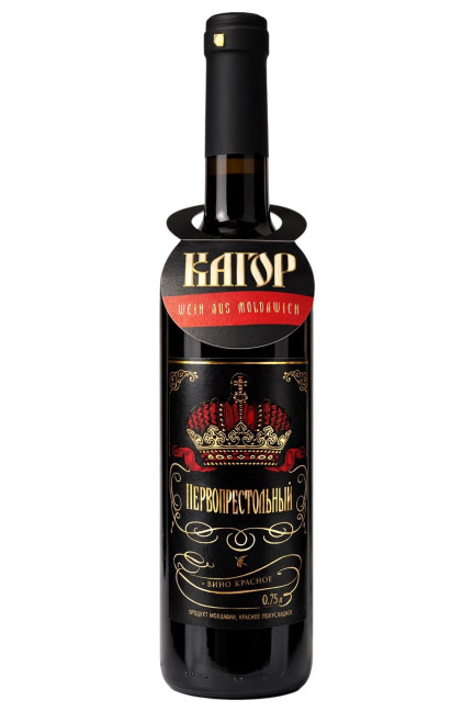 detail Červené polosladké víno Kagor 0,75 l Pervoprestolny