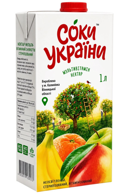 detail Multivitamínový nektár 1L Soky Ukrajiny