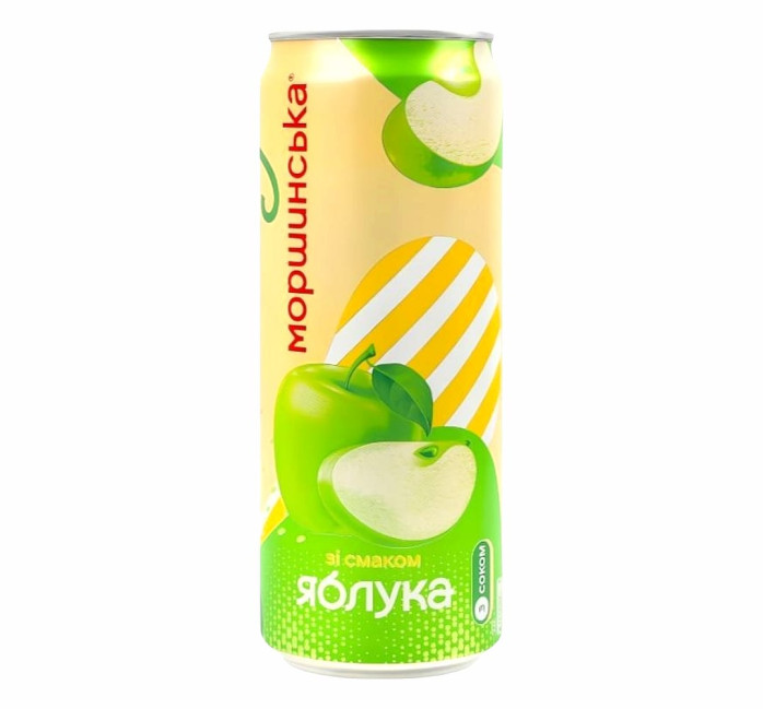 detail Sýtený nápoj Limonáda s príchuťou jablka 0,33 l Morshynska