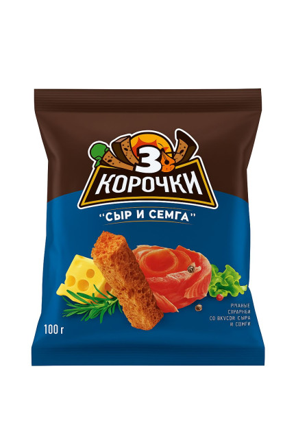 detail Suchariky semga a sýr 100g Tri koročki