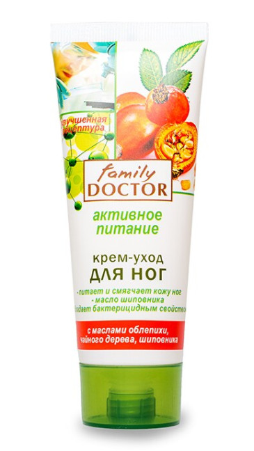 detail Krémová starostlivosť o nohy Aktívna výživa 75 ml Family Doctor