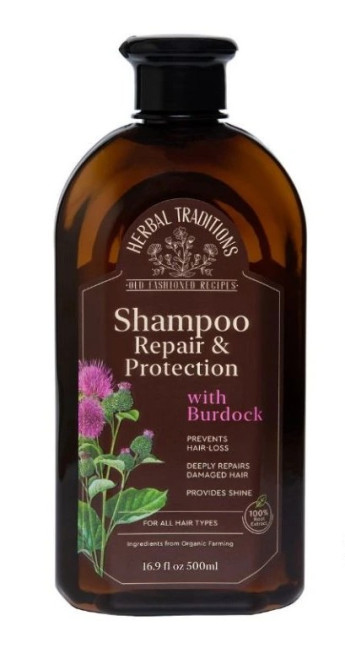 detail Šampón na vlasy s lopúchom 500 ml Herbal Traditions