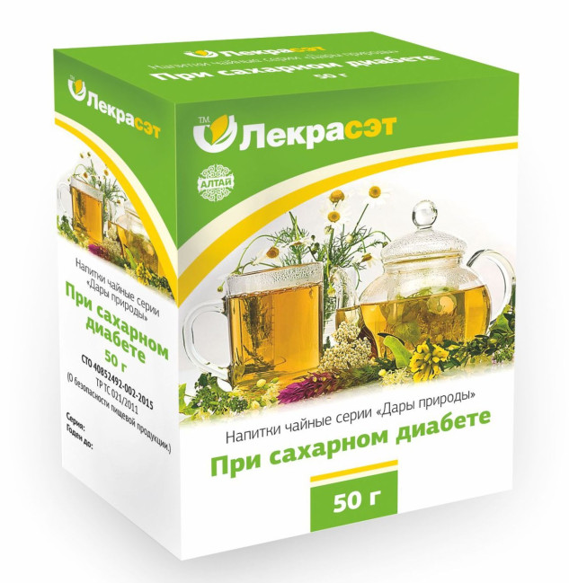 detail Bylinná zmes Pri cukrovke 50g Lekraset