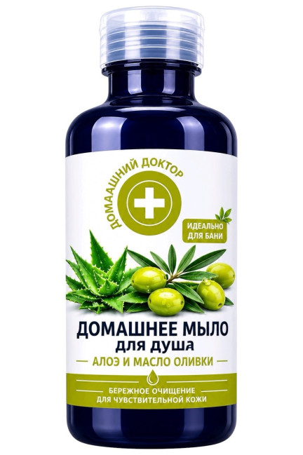 detail Sprchové mydlo s aloe a olivovým olejom 500ml D.D.