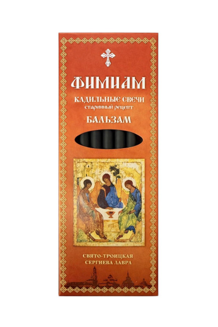 detail Sada kadidlových svíček 7 ks „Balzam“ Svjato-troickaja sergieva lavra Fimiam