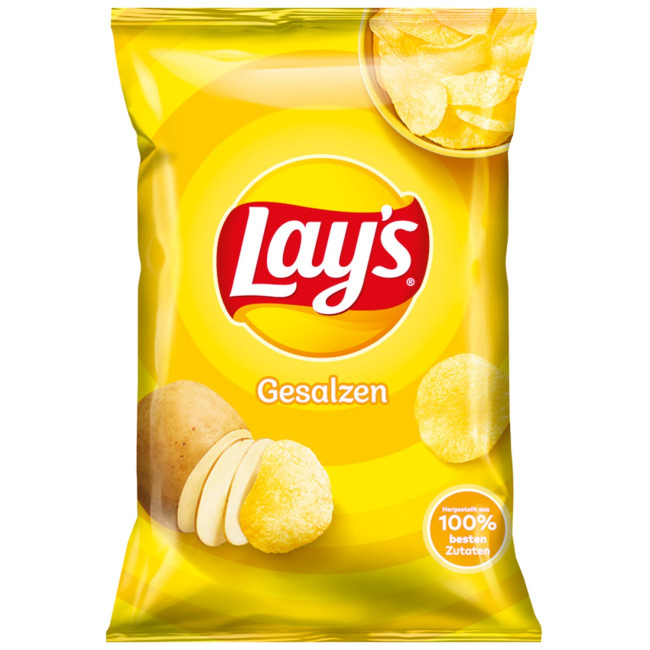 detail Lays Chips s príchuťou soli 150 g