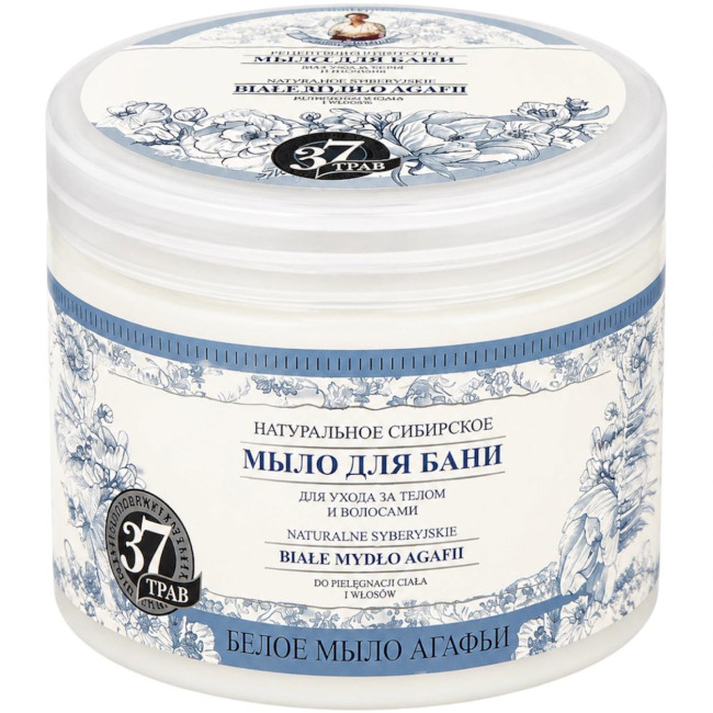 detail Biele mydlo Agafia 500ml R.B.A.
