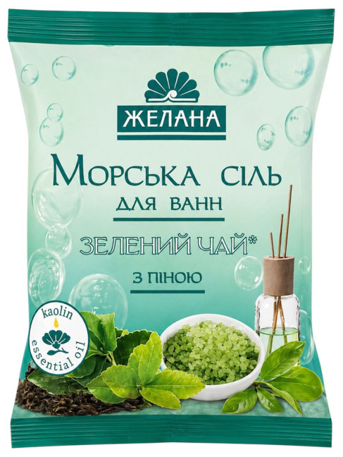 detail Morská soľ Zelený čaj 500g