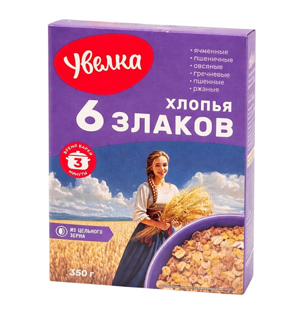 detail Kaša zo šiestich druhov obilnín Uvelka 350 g