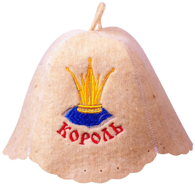 detail Čiapka na banju (saunu) KOROL