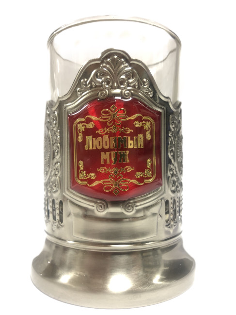 detail Držák nápojů se skleničkou 200ml lubimyj muž