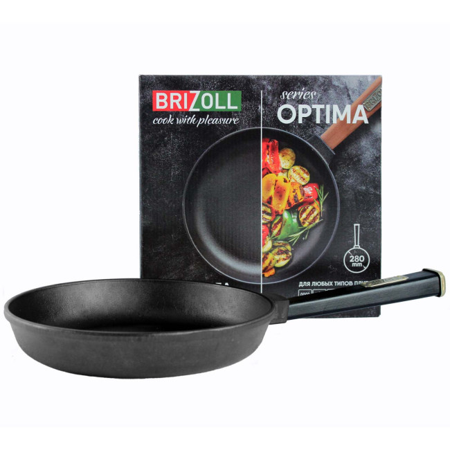 detail Litinová pánev 280mm H-5,5cm Brizoll series Optima