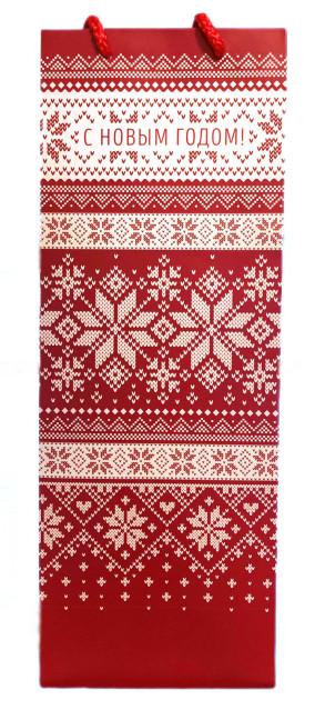 detail Dárková taška na víno červená NR!