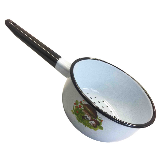 detail Smaltovaný sitko modrý 1,5L Huby