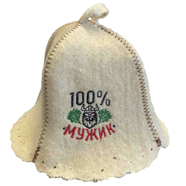 detail Čiapka na banju (saunu) 100% mužik viking