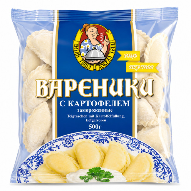 detail Vareniky so zemiakmi 500g Tchýně