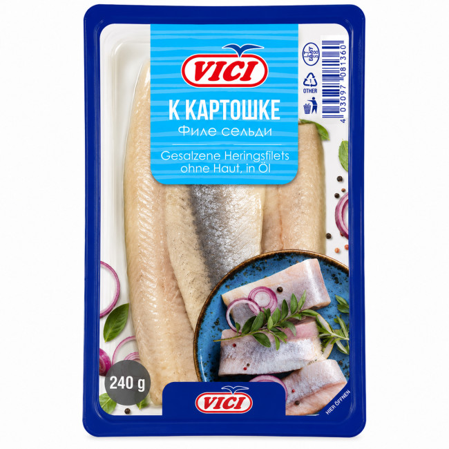detail Sleď v oleji VICI 240g
