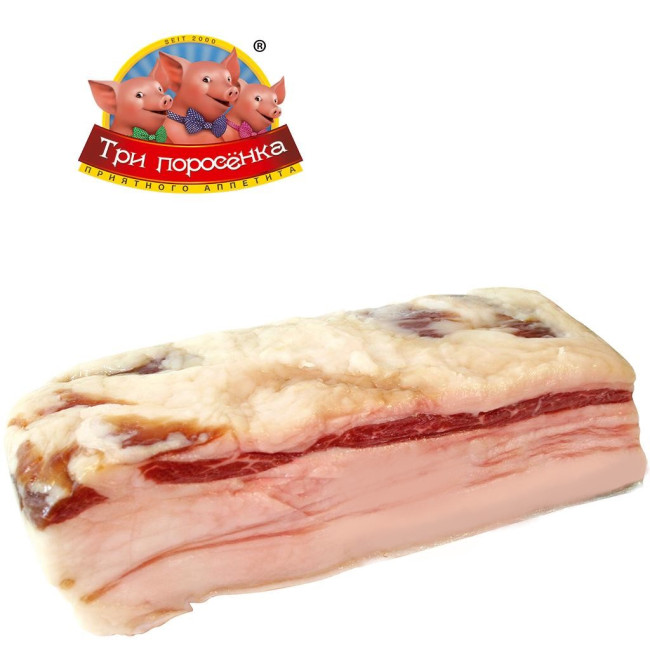 detail Bravčová slanina Tri prasiatka cca 300g
