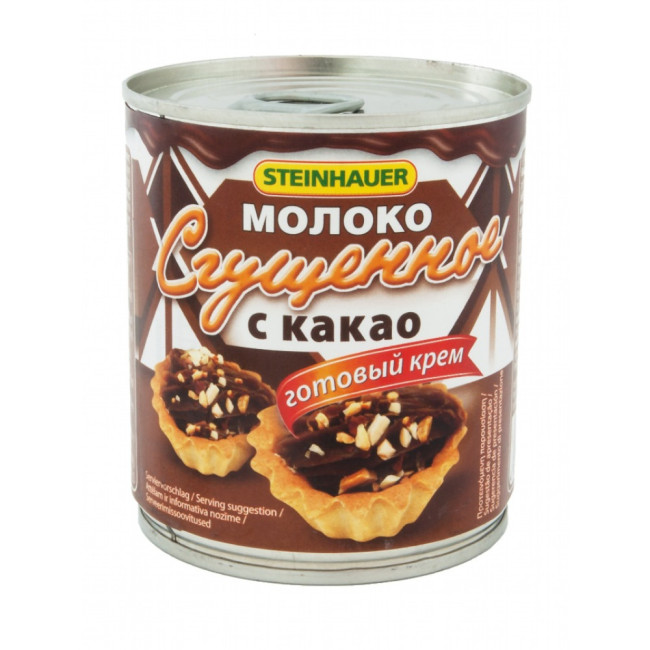 detail Slazené mléko s kakao Steinhauer 397g