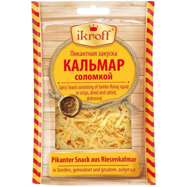 detail Sušený kalamar pikánt 36g Ikroff