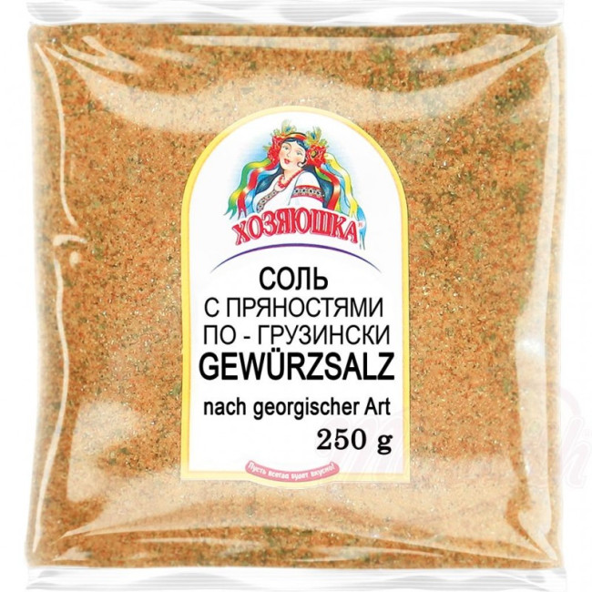detail Gruzínska zmes soli a byliniek 250g Hozyaushka