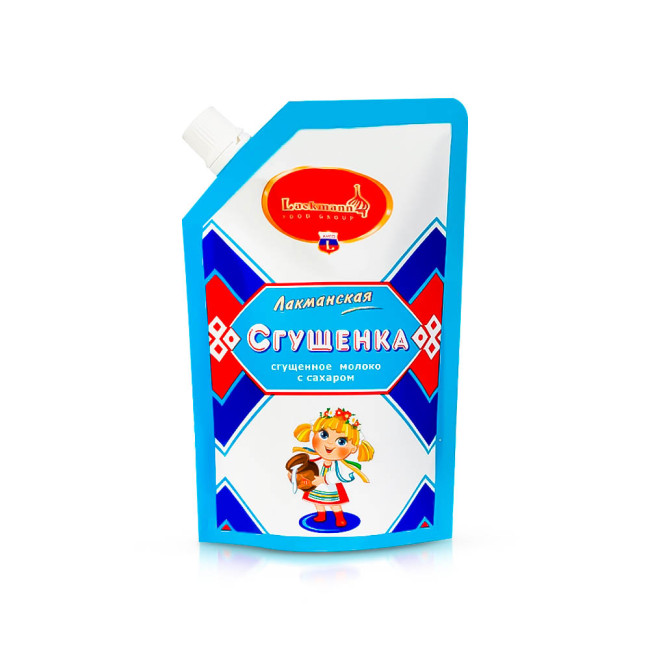 detail Kondenzované mléko Lackmann 250g
